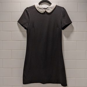Forever 21 black dress with peter pan collar